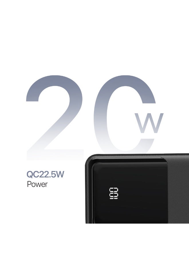 LYCKA Scoop 30PD 30,000mAh Power Bank – 20W PD Fast Charging, 22.5W QC Power, High-Capacity Portable Charger for Smartphones, Tablets & Gaming – Sleek & Reliable Travel Essential - Image 3